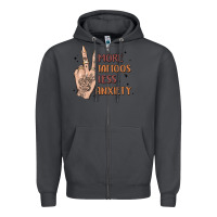 Smoke more tattoos less anxiety Zipper Hoodie - MaliasSmallBusiness