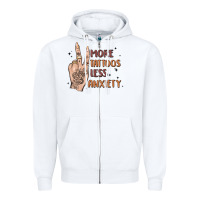 White more tattoos less anxiety Zipper Hoodie - MaliasSmallBusiness
