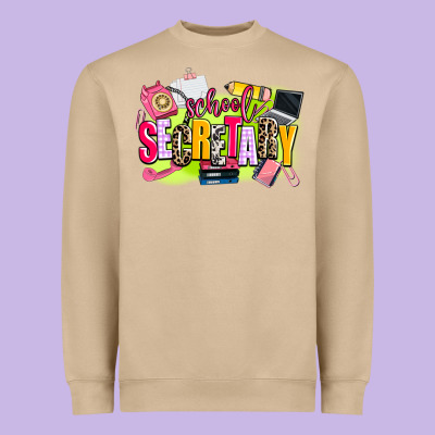 School Secretary Heavyweight Sweatshirt Designed By Adodesignshop