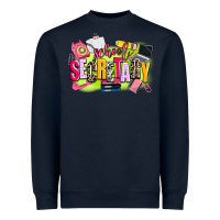 Navy school secretary Heavyweight Sweatshirt - AdoDesignShop