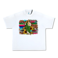White san judas leopard cowhide sunflower background Urban Heavy Tee - JahusDesignShop