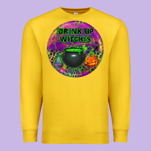 Halloween Round Earrings Premium Sweatshirt Designed By Bundleandbundleshop