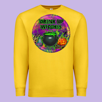 Halloween Round Earrings Premium Sweatshirt Designed By Bundleandbundleshop