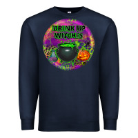 Navy halloween round earrings Premium Sweatshirt - BundleAndBundleShop