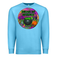 Ocean Blue halloween round earrings Premium Sweatshirt - BundleAndBundleShop
