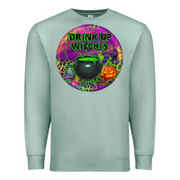 Seafoam halloween round earrings Premium Sweatshirt - BundleAndBundleShop
