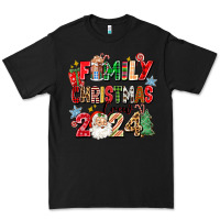 Black family christmas crew 2024 Premium Tee - Zillion Design Studio
