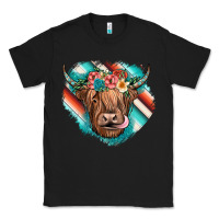 Black highland cow serape Classic Tee - JahusDesignShop