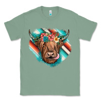 Sage highland cow serape Classic Tee - JahusDesignShop
