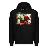 Black happy holidays gnomes Christmas Truck Premium Hoodie - Bettercallsaul