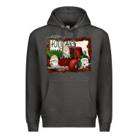 Charcoal Heather happy holidays gnomes Christmas Truck Premium Hoodie - Bettercallsaul