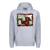 Heather Grey happy holidays gnomes Christmas Truck Premium Hoodie - Bettercallsaul