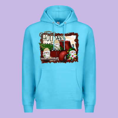 Happy Holidays Gnomes Christmas Truck Premium Hoodie Designed By Bettercallsaul