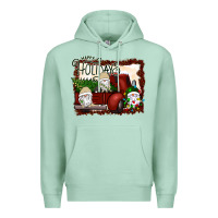 Seafoam happy holidays gnomes Christmas Truck Premium Hoodie - Bettercallsaul