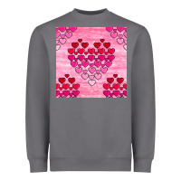 Storm valentines day hearts seamless pattern Heavyweight Sweatshirt - BundleAndBundleShop