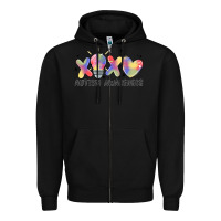 Black autism awareness Zipper Hoodie - MaliasSmallBusiness