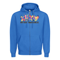 True Royal autism awareness Zipper Hoodie - MaliasSmallBusiness
