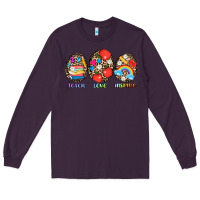 Plum teach love inspire Long Sleeve Tee - AdoDesignShop