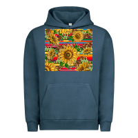 Pigment Midnight Navy mexican sunflowers Urban Hoodie - TumblerDesignByShophia