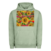 Pigment Oil Green mexican sunflowers Urban Hoodie - TumblerDesignByShophia