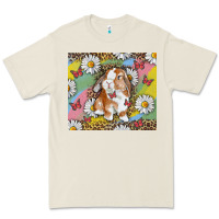 Bone Watercolor Easter Bunny With Daisy Premium Tee - RanaPortraitStore