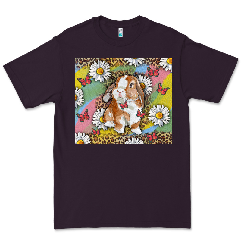 Watercolor Easter Bunny With Daisy Premium Tee by RanaPortraitStore | Teevron