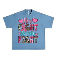 Pebble Blue her fight is our fight Urban Heavy Tee - JahusDesignShop