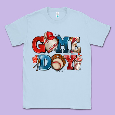 Game Day Baseball Classic Tee Designed By Adodesignshop