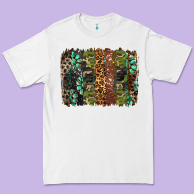 Western Camouflage Brushstroke Premium Tee Designed By Barkaloodesign