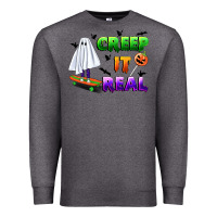 Charcoal Heather creep it real Premium Sweatshirt - BundleAndBundleShop