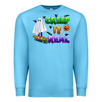 Ocean Blue creep it real Premium Sweatshirt - BundleAndBundleShop