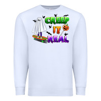 White creep it real Premium Sweatshirt - BundleAndBundleShop
