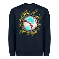 Navy baseball gemstone sunflower Heavyweight Sweatshirt - JahusDesignShop