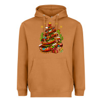 Meerkat Christmas Feliz Navidad Sombrero Tree Heavyweight Hoodie - BundleAndBundleShop