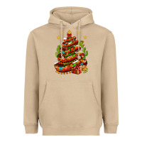 Mushroom Christmas Feliz Navidad Sombrero Tree Heavyweight Hoodie - BundleAndBundleShop