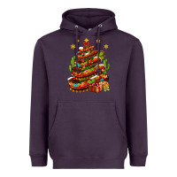 Plum Christmas Feliz Navidad Sombrero Tree Heavyweight Hoodie - BundleAndBundleShop