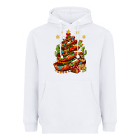 White Christmas Feliz Navidad Sombrero Tree Heavyweight Hoodie - BundleAndBundleShop