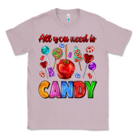 Lilac all you need is candy Classic Tee - AdoDesignShop