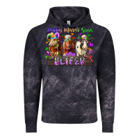Cloud Black happy mardi gras heifer Vintage Hoodie - RacoonDesign