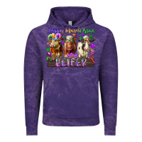 Cloud Purple happy mardi gras heifer Vintage Hoodie - RacoonDesign