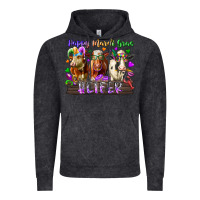 Vintage Black happy mardi gras heifer Vintage Hoodie - RacoonDesign