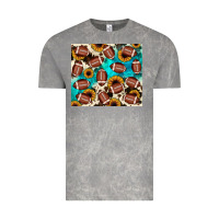 Cloud Rock football turquoise sunflower Vintage Tee - JahusDesignShop