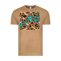Vintage Camel football turquoise sunflower Vintage Tee - JahusDesignShop