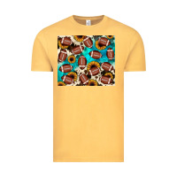 Football Turquoise Sunflower Vintage Tee | Teevron