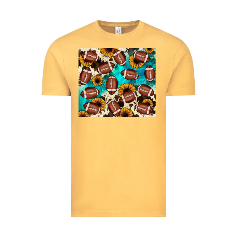 Football Turquoise Sunflower Vintage Tee by JahusDesignShop | Teevron