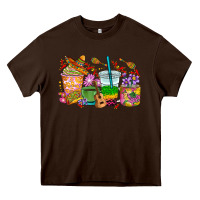 Chocolate Brown Mexico coffee cups Heavy Core Tee - RanaPortraitStore