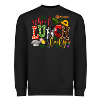 Black school lunch lady Heavyweight Sweatshirt - AdoDesignShop