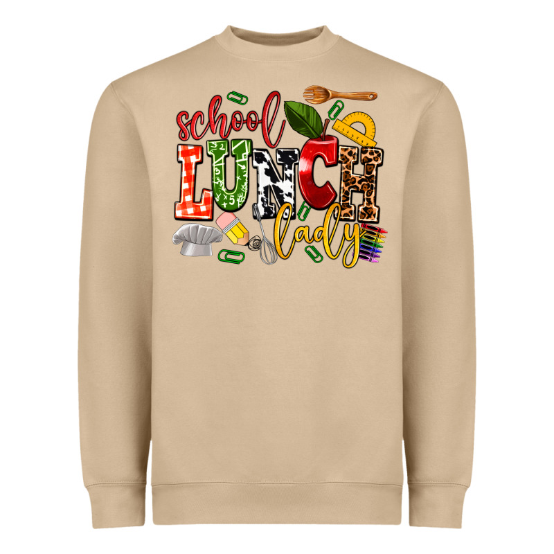 School Lunch Lady Heavyweight Sweatshirt by AdoDesignShop | Teevron