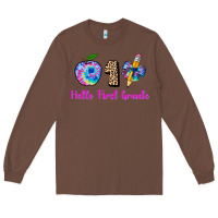 Chestnut hello first grade tie dye 3200x2400 Long Sleeve Tee - AdoDesignShop