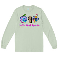 Matcha hello first grade tie dye 3200x2400 Long Sleeve Tee - AdoDesignShop